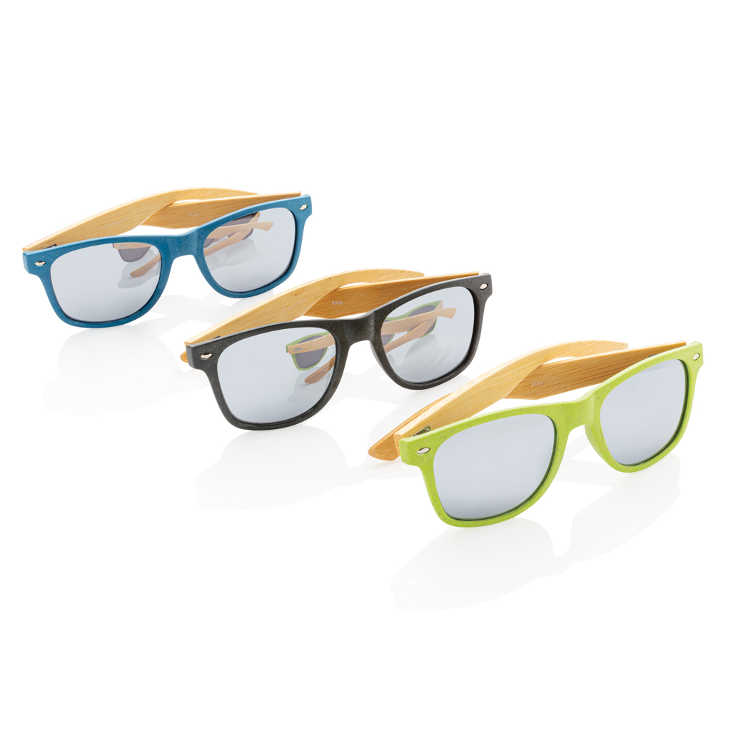 Advertising  - Sunglasses in straw fiber and bamboo - 4