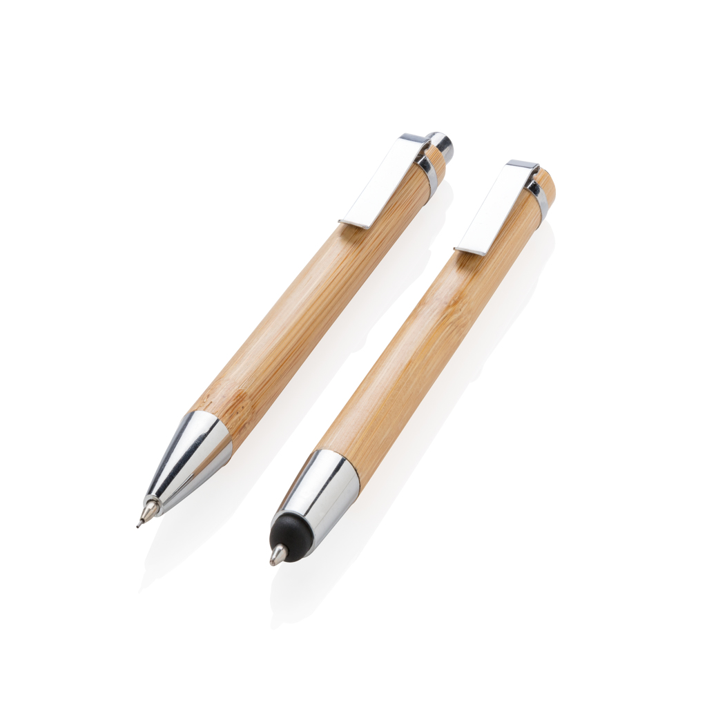 Stylos & crayons - Set stylo en bambou