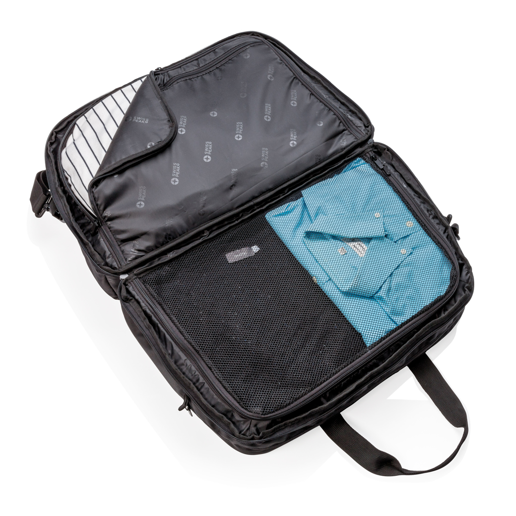 Advertising Sports bags - Sac de sport avec ouverture type valise Swiss Peak anti RFID - 5