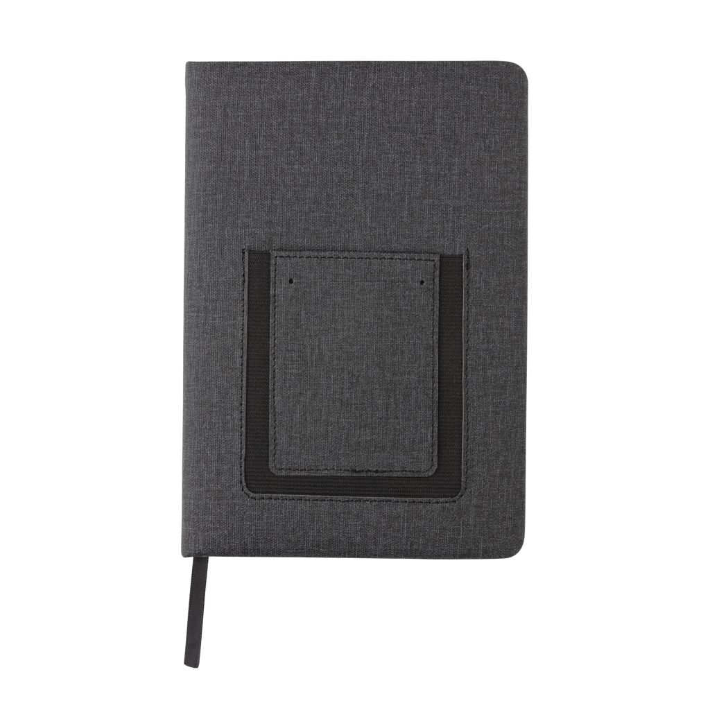 Advertising Basic notebooks - Carnet de notes A5 avec pochette téléphone - 1