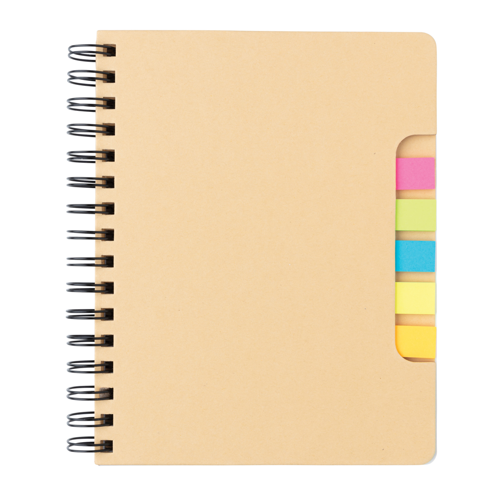 Advertising Basic notebooks - Carnet de notes A5 Kraft avec notes autocollantes - 4
