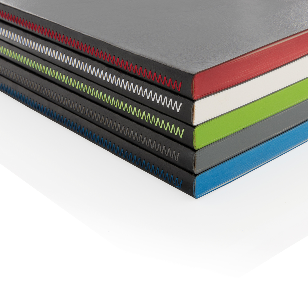 Advertising Basic notebooks - Carnet de notes A5 avec couverture souple et bord coloré - 7