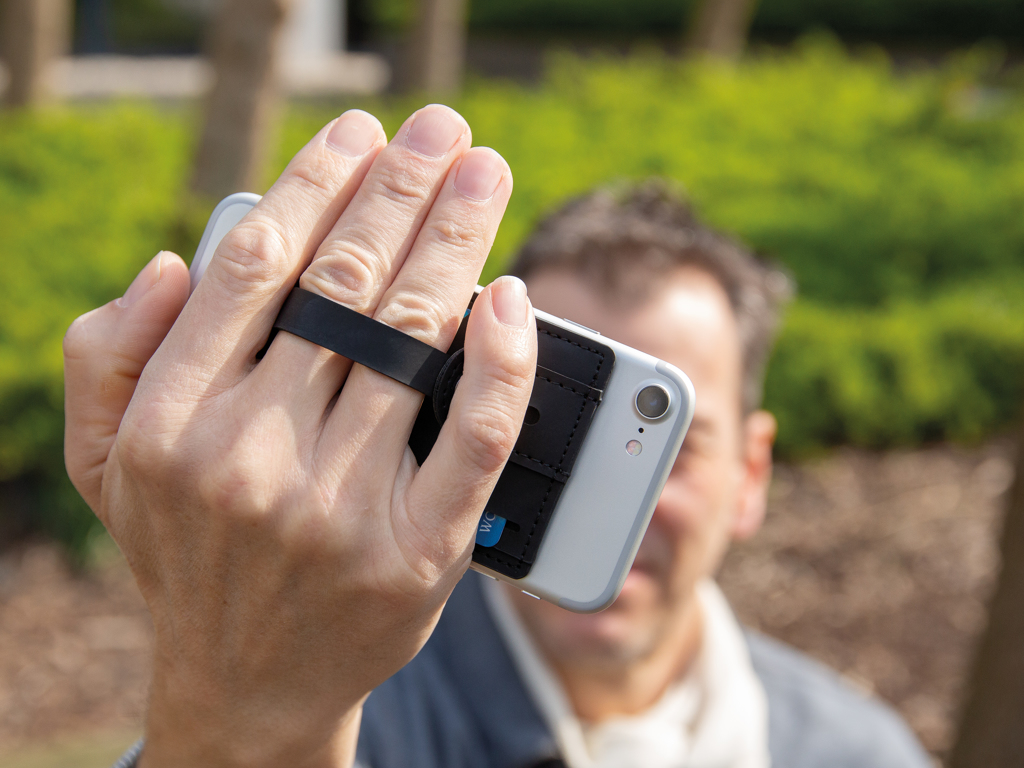 Gadgets mobiles publicitaires - Porte cartes téléphone 3 en 1 - 7