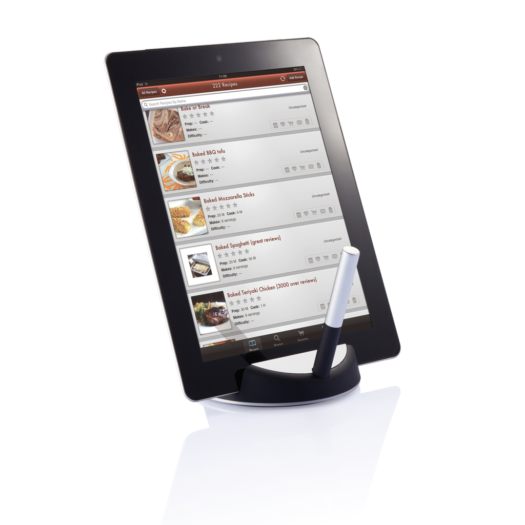 Accessoires cuisine publicitaires - Support à tablette avec stylet Chef - 2