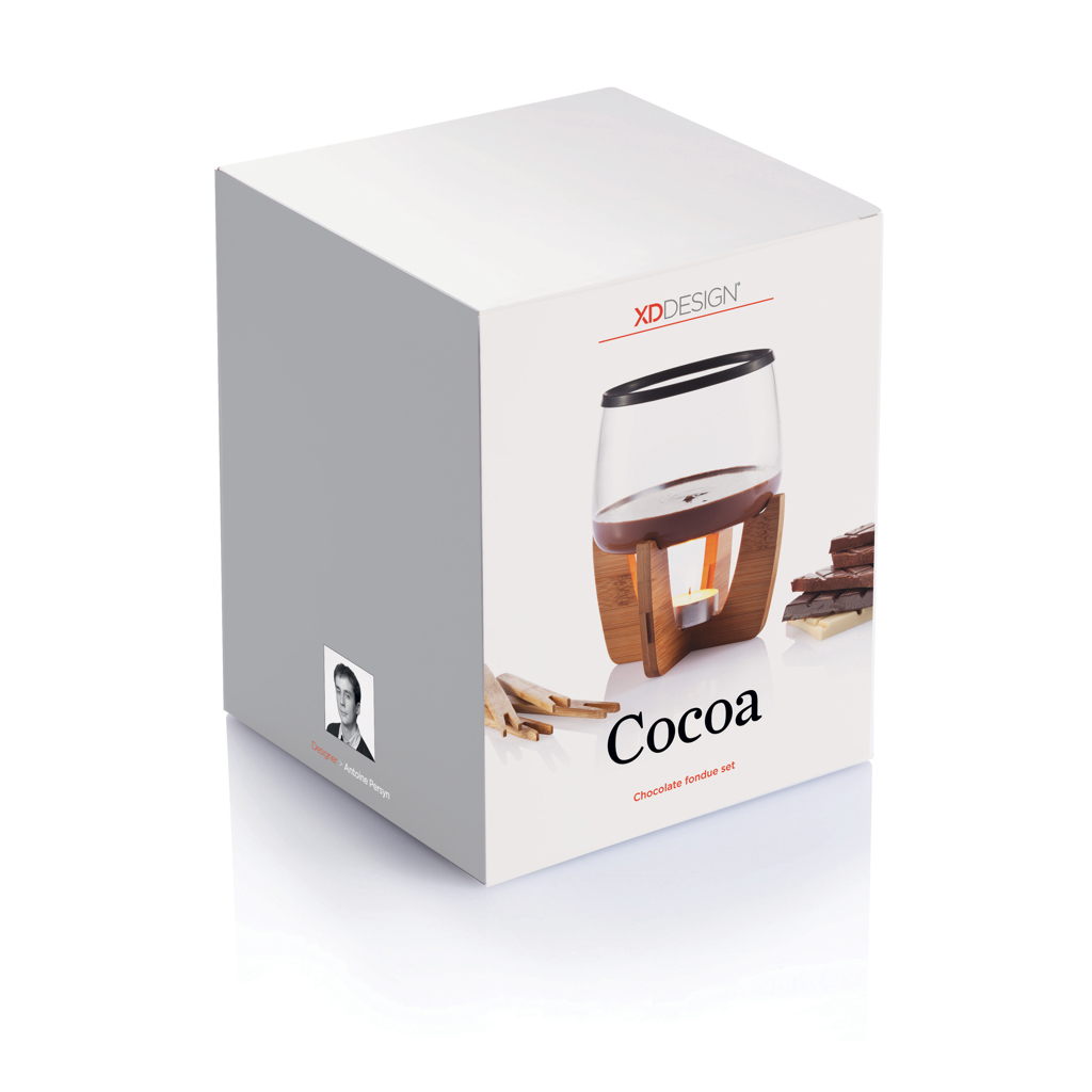 Accessoires cuisine publicitaires - Set à fondue au chocolat Cocoa - 4