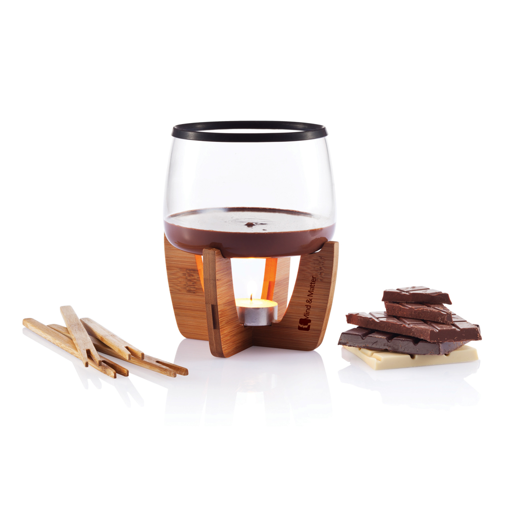 Accessoires cuisine publicitaires - Set à fondue au chocolat Cocoa - 5
