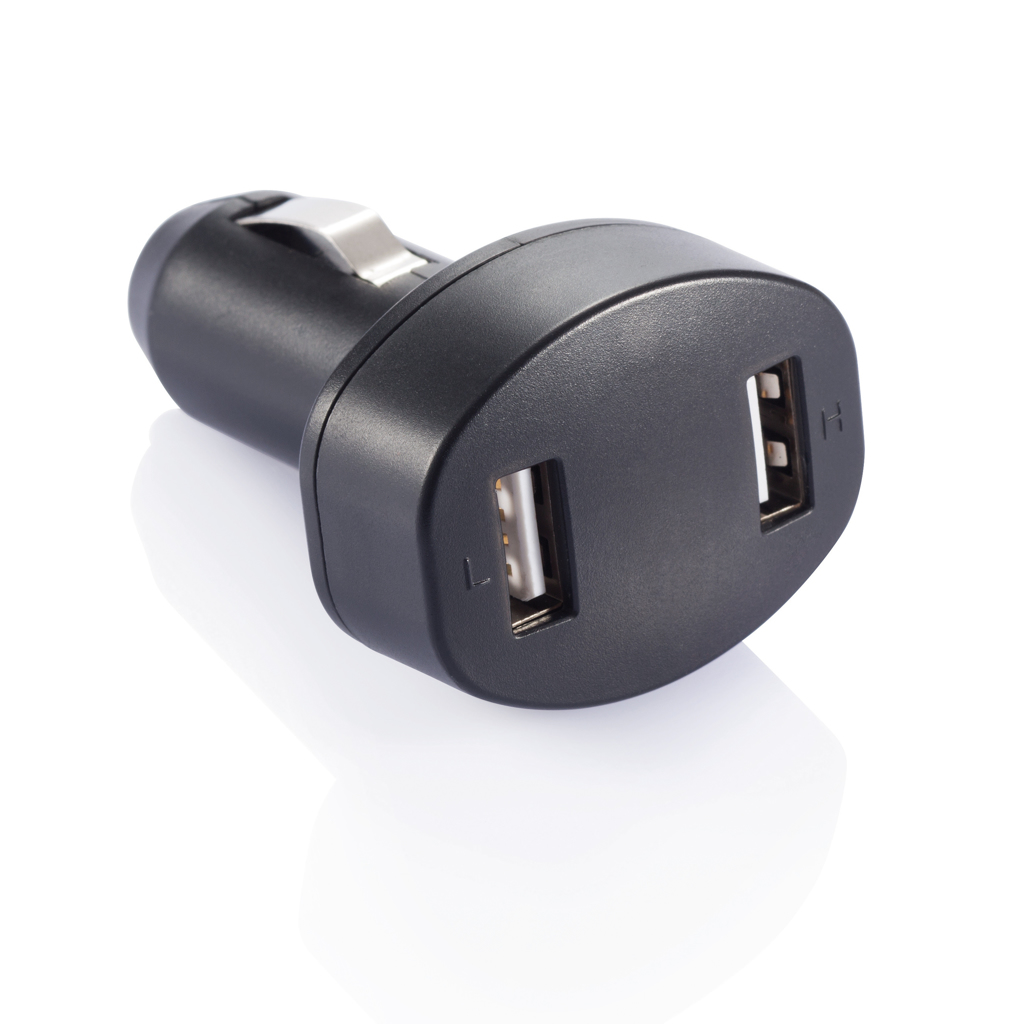 Chargeurs pour voiture publicitaires - Double chargeur allume-cigare USB - 4