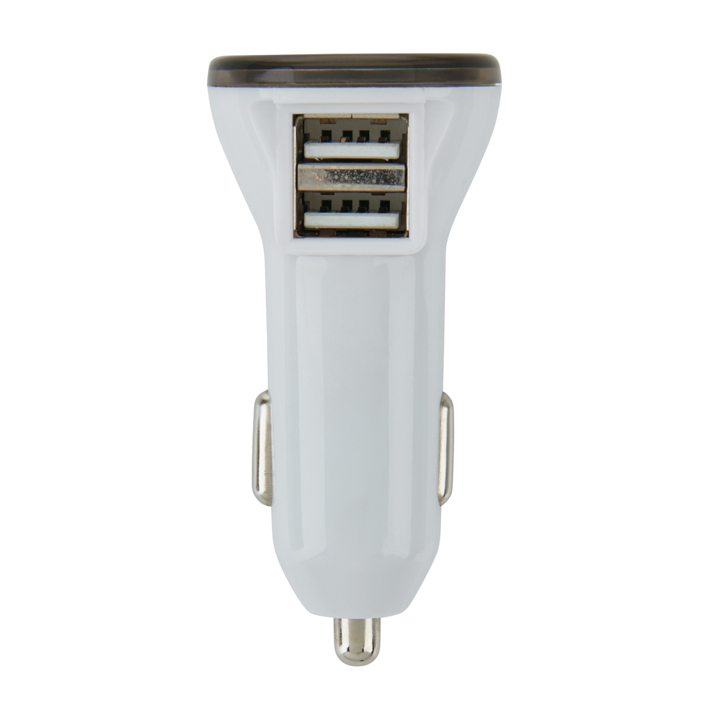 Chargeurs pour voiture publicitaires - Double chargeur allume-cigare USB 2.1A - 7