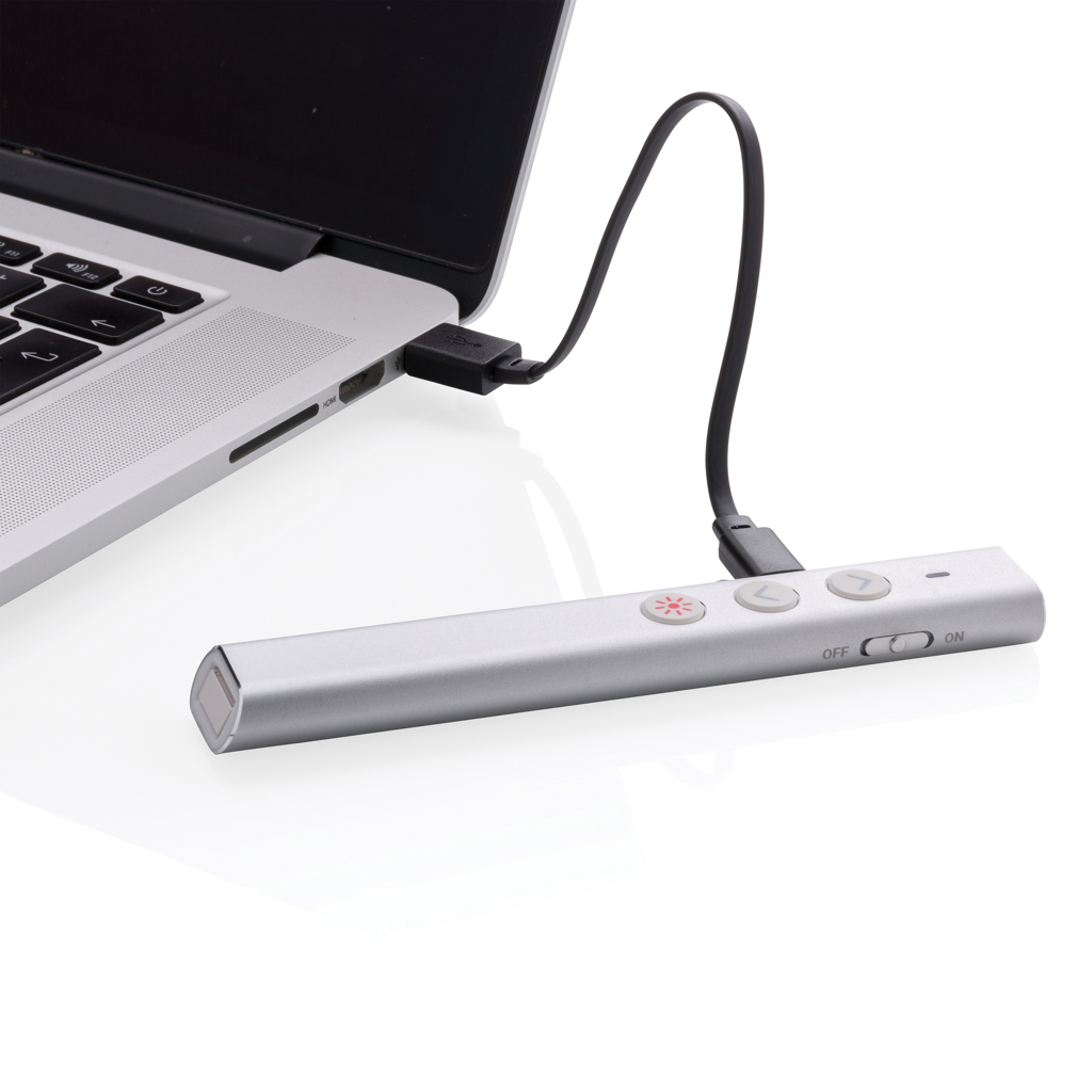Pointeurs & présentateurs laser publicitaires - Télécommande de présentation rechargeable USB - 3