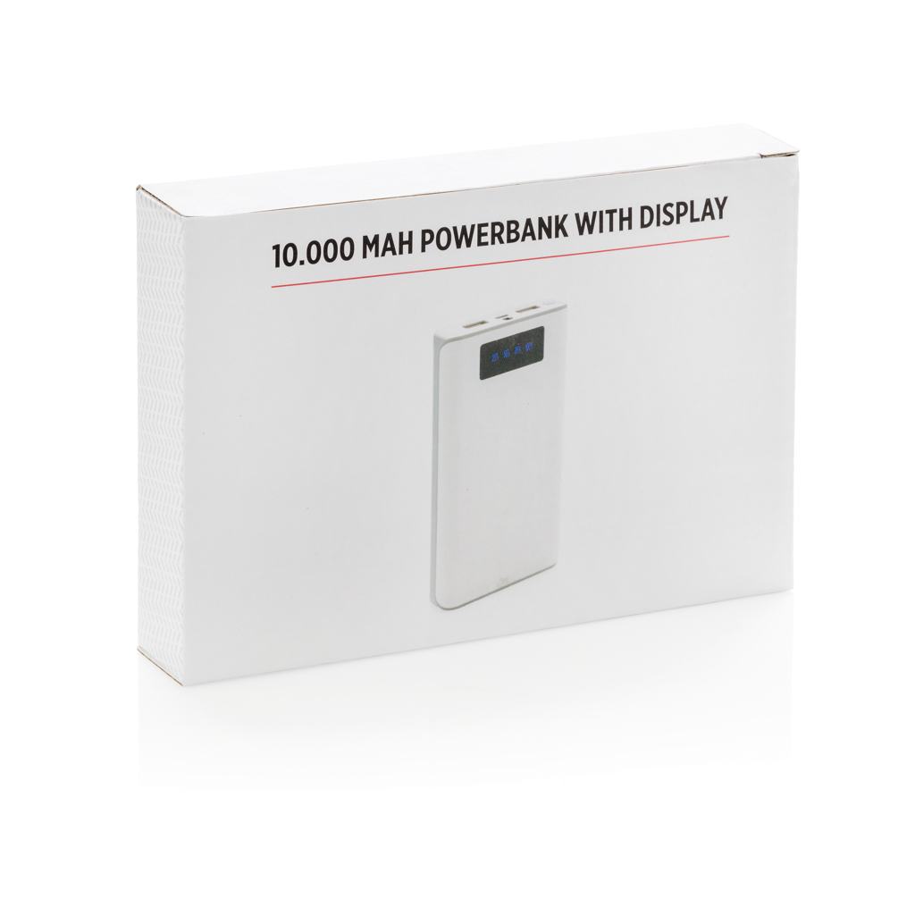 Batteries de secours publicitaires - Batterie de secours 10.000 mAh avec écran - 5