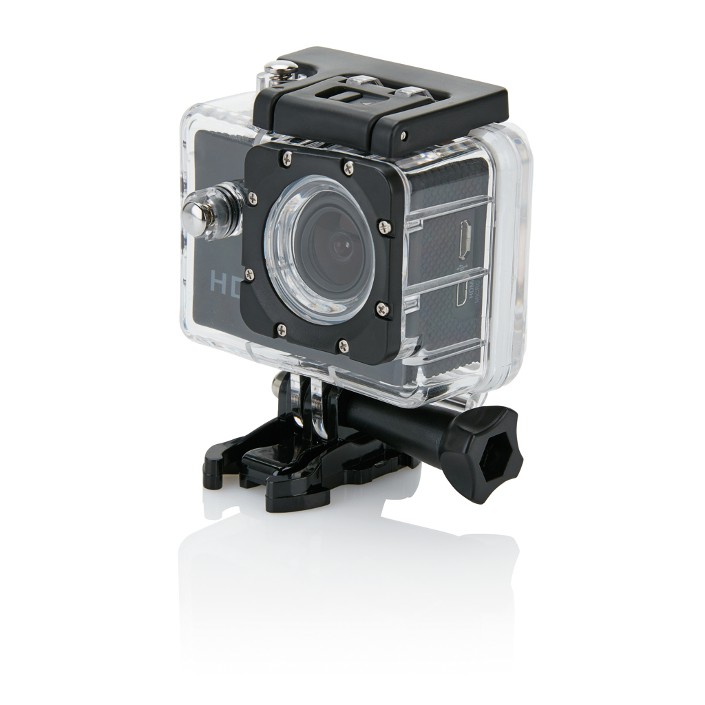Gadgets mobiles publicitaires - Caméra sport HD avec 11 accessoires - 0
