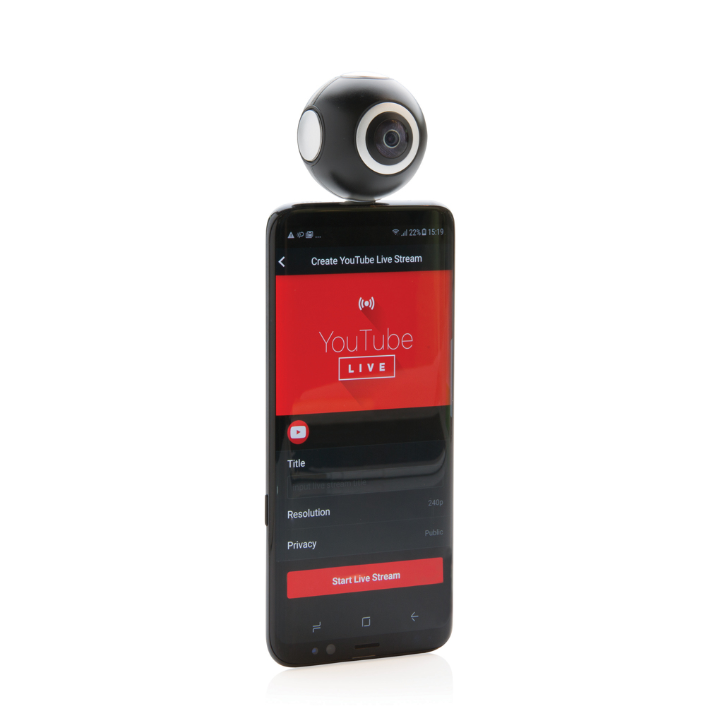 Caméras d'action publicitaires - Camera 360 à double lentilles - 3