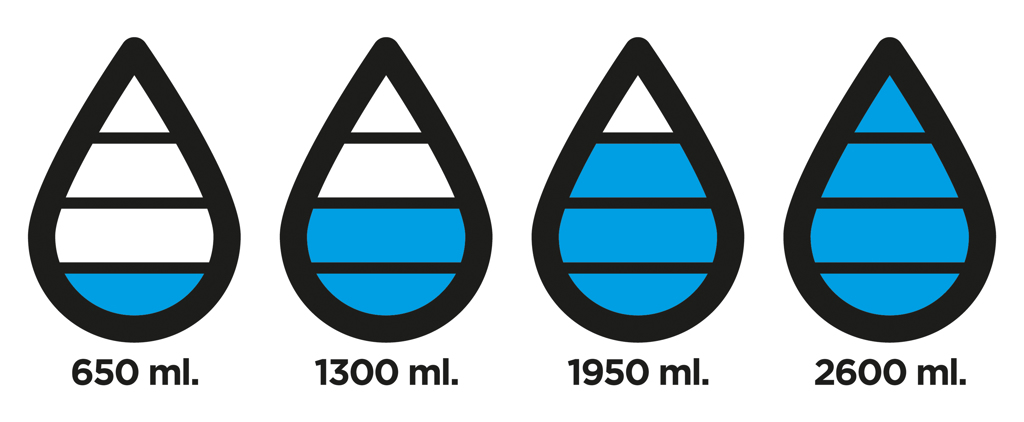 Bouteilles d'eau publicitaires - Bouteille de suivi d'hydratation Aqua - 3