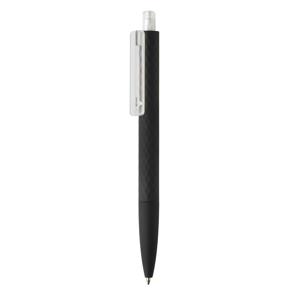Advertising Plastic pens - Stylo X3 finition gomme noire - 0