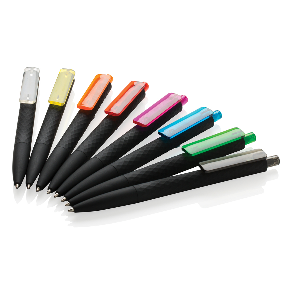 Advertising Plastic pens - Stylo X3 finition gomme noire - 5