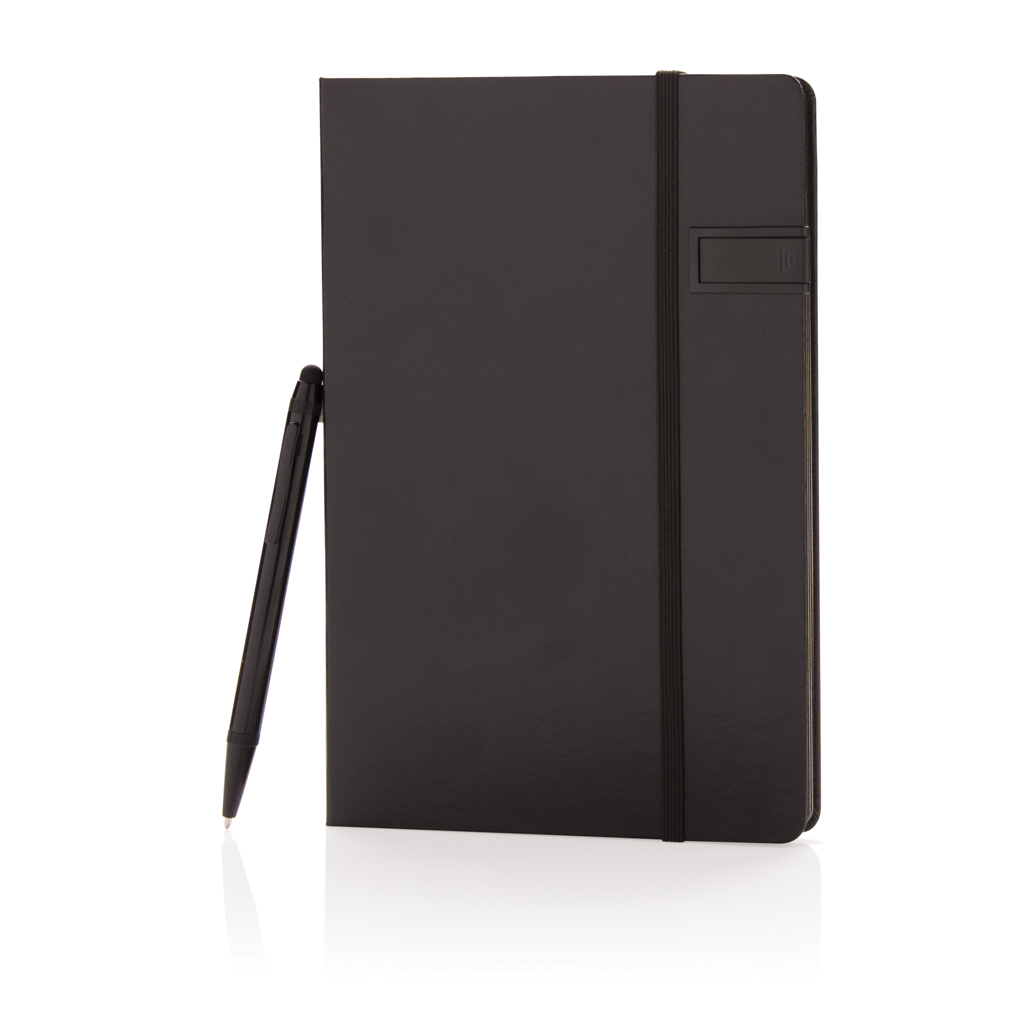 Advertising Executive Notebooks - Carnet de notes A5 avec clé USB 8Go et stylet - 0