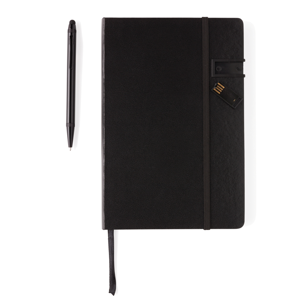 Advertising Executive Notebooks - Carnet de notes A5 avec clé USB 8Go et stylet - 3