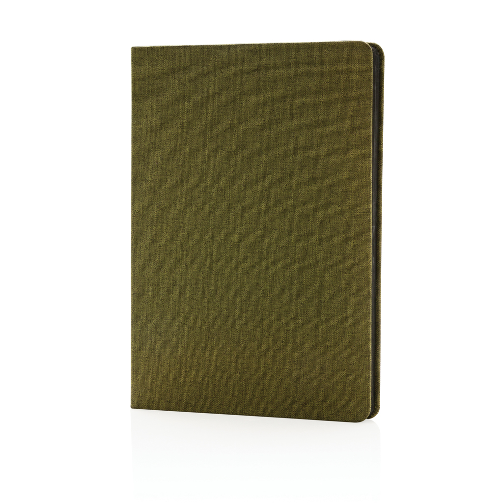 Executive Notebooks - Carnet de notes B6 avec bord noir et finition tissu