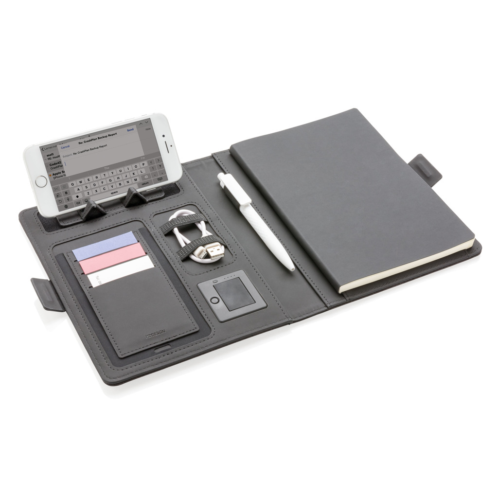 Advertising Executive Notebooks - Housse à carnet A5 avec chargeur à induction Air - 3