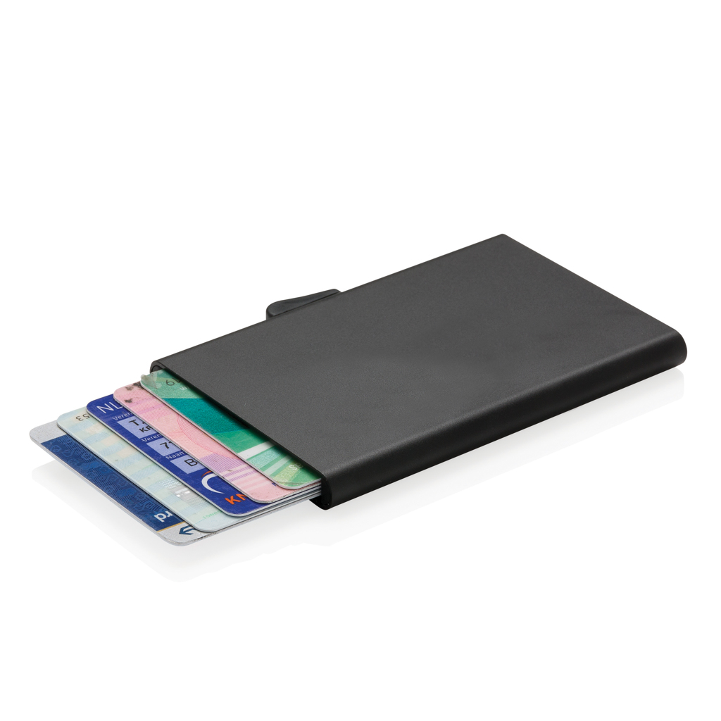 Protection RFID et anti vol publicitaires - Porte-cartes en aluminium anti RFID C-Secure - 0